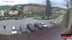 Střed obce Rokytnice nad Jizerou