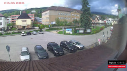 Střed obce Rokytnice nad Jizerou