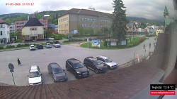 Střed obce Rokytnice nad Jizerou