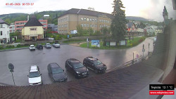Střed obce Rokytnice nad Jizerou