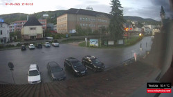 Střed obce Rokytnice nad Jizerou
