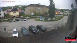 Střed obce Rokytnice nad Jizerou