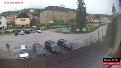 Střed obce Rokytnice nad Jizerou