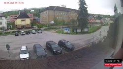 Střed obce Rokytnice nad Jizerou