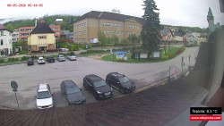Střed obce Rokytnice nad Jizerou