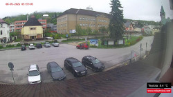 Střed obce Rokytnice nad Jizerou