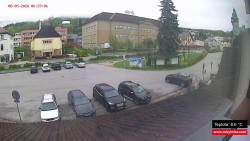 Střed obce Rokytnice nad Jizerou