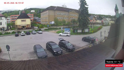 Střed obce Rokytnice nad Jizerou