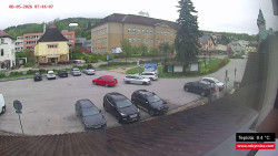 Střed obce Rokytnice nad Jizerou