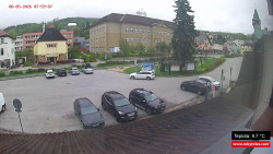 Střed obce Rokytnice nad Jizerou