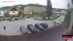 Střed obce Rokytnice nad Jizerou