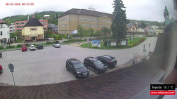 Střed obce Rokytnice nad Jizerou