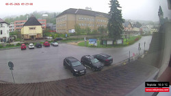 Střed obce Rokytnice nad Jizerou