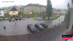 Střed obce Rokytnice nad Jizerou