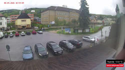 Střed obce Rokytnice nad Jizerou