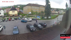 Střed obce Rokytnice nad Jizerou