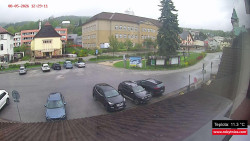 Střed obce Rokytnice nad Jizerou