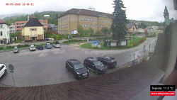 Střed obce Rokytnice nad Jizerou