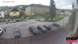 Střed obce Rokytnice nad Jizerou