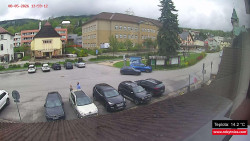 Střed obce Rokytnice nad Jizerou