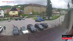 Střed obce Rokytnice nad Jizerou