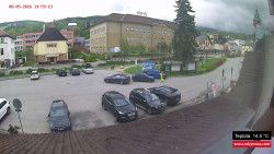 Střed obce Rokytnice nad Jizerou