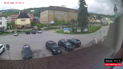 Střed obce Rokytnice nad Jizerou