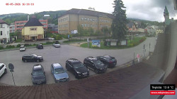 Střed obce Rokytnice nad Jizerou