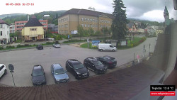 Střed obce Rokytnice nad Jizerou