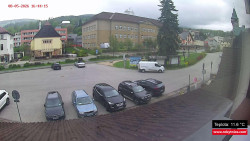 Střed obce Rokytnice nad Jizerou
