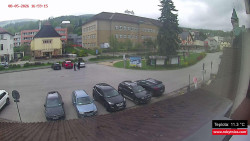Střed obce Rokytnice nad Jizerou