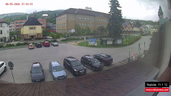 Střed obce Rokytnice nad Jizerou