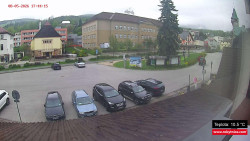 Střed obce Rokytnice nad Jizerou
