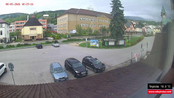 Střed obce Rokytnice nad Jizerou