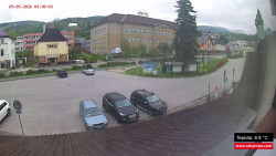 Střed obce Rokytnice nad Jizerou