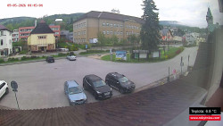 Střed obce Rokytnice nad Jizerou
