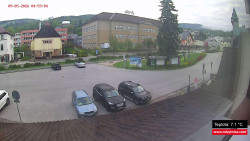 Střed obce Rokytnice nad Jizerou