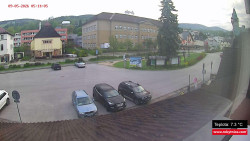 Střed obce Rokytnice nad Jizerou