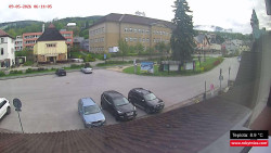 Střed obce Rokytnice nad Jizerou