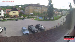 Střed obce Rokytnice nad Jizerou