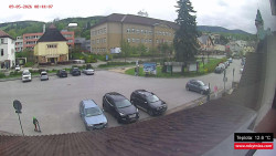 Střed obce Rokytnice nad Jizerou