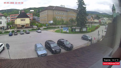 Střed obce Rokytnice nad Jizerou