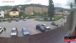 Střed obce Rokytnice nad Jizerou