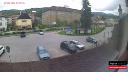 Střed obce Rokytnice nad Jizerou