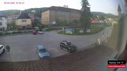 Střed obce Rokytnice nad Jizerou