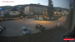 Střed obce Rokytnice nad Jizerou