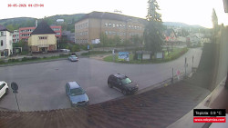 Střed obce Rokytnice nad Jizerou