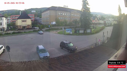 Střed obce Rokytnice nad Jizerou