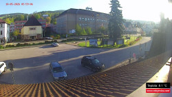 Střed obce Rokytnice nad Jizerou