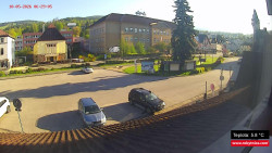 Střed obce Rokytnice nad Jizerou